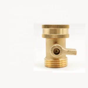 3/4 Garden Hose Shutoff Valve Brass Water Hose Faucet Connector for Garden Watering Coupler Joint Connect Repair Shut Off Stop
