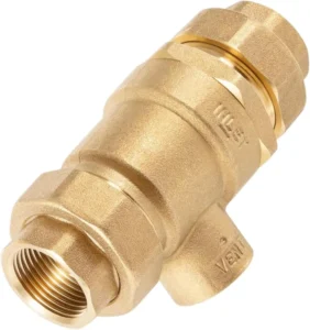 3/4 Inch Brass Dual Check Valve Anti-Contamination with Atmospheric Vent for Potable Water Municipal Building Plumbing Systems