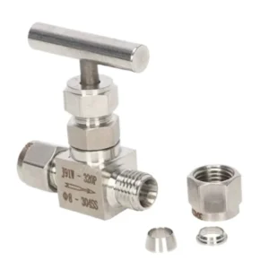 3 8″ 316 Stainless Steel Compression Needle Valve High Pressure 6000 PSI Tubing Valve