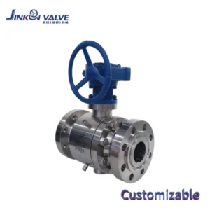 3″900LB Trunnion Ball Valve ASTM A182 F321 Stainless Steel High Pressure Flanged API 6D Industrial Ball Valve for Corrosive Media