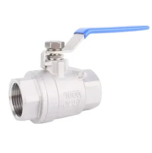 3 Inch 304 SS Ball Valve 2 PC Ball Valve With Blue Locking Handles