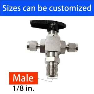 3 Way 316 Stainless Steel Hydraulic Plumbing Ball Valve EPDM Sealing 1/2″ to 2″ Port ASME