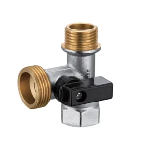 3 Way Chrome Plated Brass Angle Ball Valve 1/2″x1/2″x3/4″