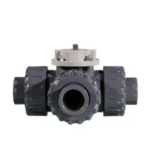 3 Way Motorized Ball Valve Plastic PVC UPVC Flow Control Electric Ball Valve for Water