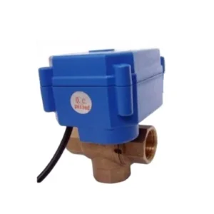 3 Way Motorized Valve CR05 CR04 CR01 CWX-25S Brass 12V 220V DN15 DN20 3/4″ Vertical Type 3 Way Motorized Ball Valve