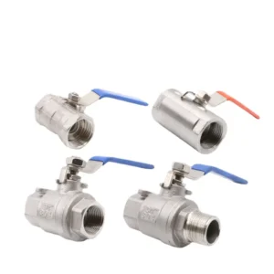 304/316 Stainless Steel Ball Valve Two-Piece High-Temperature Resistant Ball Valve Threaded Internal Thread Ball Valve