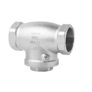 304 316 Stainless Steel Check Valve With Internal Screwed Wire Button Swing Check Valve