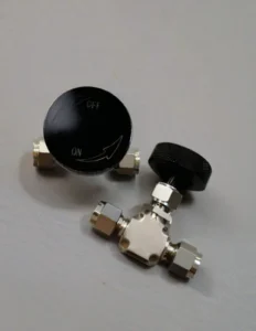 304 316 Stainless Steel Double Ferrule Needle Pin Valve Union Manual 2 Way 1/4” 1/2” 3000 psi Gas Media OEM -65F 600F