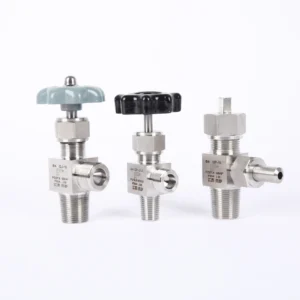 304/316 Stainless Steel Threaded Needle Manual High-pressure Cylinder Valve PZ27.8-G5/8″ 6000PSI Gas Nitrogen Carbon