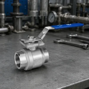 304 316 Stainless Steel Three-Piece Ball Valve Internal Threaded 1/2″ 3/4″ 1″ Industrial Use 1000psi