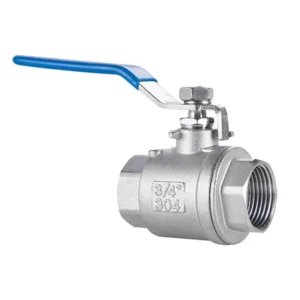 304 316 Stainless Steel Two Piece Ball Valves Internal Threaded Adjustable 1/2 3/4 1 Industrial Use Ball Valve