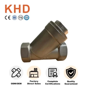304/316 Stainless Steel Y Shaped Filter Threaded Y Strainer for Water Steam Oil Pipeline Stainless Steel Strainer