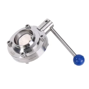 304 316L Stainless Steel Manual Sanitary Butterfly Valve Tri Clamp 2 Inch 3 Inch Quick Install Water Valve