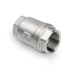 304 Stainless Steel 1000WOG 2pc DN15 Wafer Type Non Return Threaded Spring Loaded Vertical Check Valve