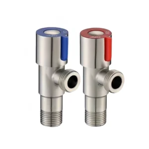 304 Stainless Steel Angle Valve G1/2 Water Control Bathroom Kitchen Steel Brass Pole Angle Valve