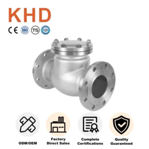 304 Stainless Steel H44W-25P Cast High-Temperature Resistant Flange Check Valve DN25 50 65 80 100