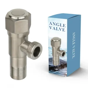 304 Stainless Steel Hexagonal Valve Thickened Ss Angle Valve 2 Way Angle Valve Set for Toilet