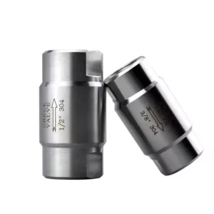 304 Stainless Steel High Pressure One Way Check Valve 1/8″ 1/4″ 3/8″ 1/2″ 3/4″ 1″ Female Thread Check Valve