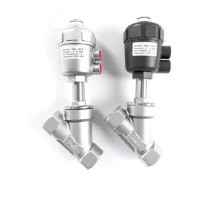 304 Stainless Steel Internal Threaded Pneumatic Angle Seat Valve Y-type High-temperature Resistant Cut-off Valve
