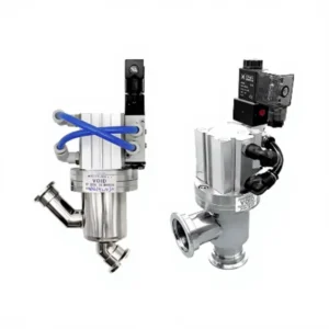 304 Stainless Steel KF Manual Baffle Valve T-shaped Angle Valves