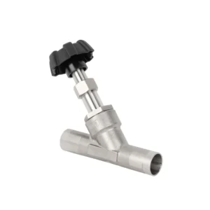 304 Stainless Steel Manual Angle Seat Valve Clamp on Quick release Angle Seat Valve High Temperature Steam Shut off Valve