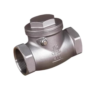 304 Stainless Steel Manual Horizontal Check Valve Internal Thread Swing PTFE Sealing Corrosion Resistant Shutoff Water 1 3 Year