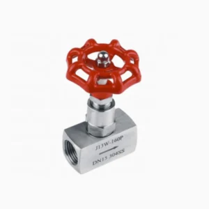 304 Stainless Steel Manual Needle Valve J13W-160P High Pressure Instrument for Water Pipeline DN8-40 Threaded 1/8-1/2