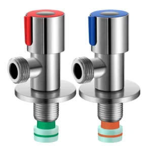 304 Stainless Steel Manual Stop Angle Valve Cold Hot Water One Inlet One Outlet Threaded Connection 1 2 In 3 4 FZB FZB AV05 1