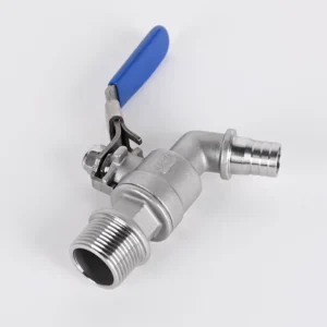 304 Stainless Steel Pagoda Threaded Nozzle Ball Valve Manual Shutoff Control Structure Water Gas Oil Media High Resistance OEM