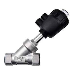 304 Stainless Steel Pneumatic Angle Seat Valve DN25 PN25 Gas/Water 4 to 6 Minutes 1 Inch 1 Year Warranty for Reports