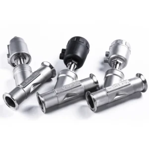 304 Stainless Steel Pneumatic Angle Seat Valve Y Type High Temperature Water Valve DN8-150 Threaded Flange Customizable
