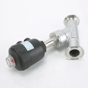 304 Stainless Steel Pneumatic Quick Installation Angle Seat Valve Pneumatic Steam Pneumatic Clamp Angle Seat Valve