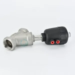 304 Stainless Steel Pneumatic Y Type High Temperature Automatic Control Valve Plastic Head Angle Seat Valve Steam Angle Valves