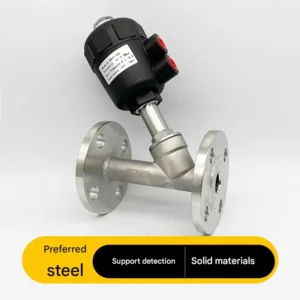 304 Stainless Steel Rotary Flange Angle Seat Valve High Temperature Steam Control Valve