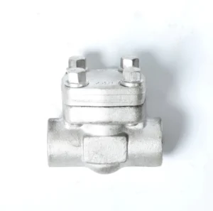 304 Stainless Steel Swing Forged Check Valve with PTFE Sealing High Temperature Flange Manual Water Valve