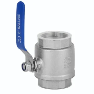 304 Stainless Steel Two-Piece Ball Valve with 201 Internal Thread Water Pipe Internal Thread Check Valve for PE Pipeline