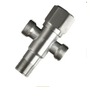 304 Stainless Steel Two-way Angle Valve Chrome Finish 5 Year Warranty ISO9001 Certified 500000 Cycle