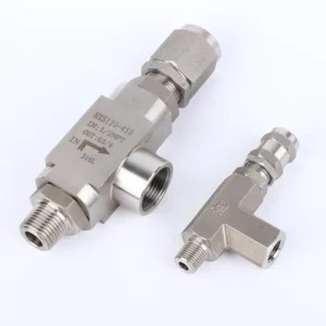 304 Stainless Steel Welded Thread Safety Needle Valve Acid Compatible High Temperature Hard Seal Mnpt X Fnpt Connection