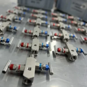 316 Stainless Steel 2-Way Manifold Valve 1/2 NPT Manual Needle Valve for Gas Control 3/5 Valve Instrument Manifold Alloy