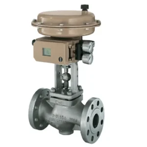 3241 Globe Control Valve of the ANSI 300 Pressure Class Rating and Stainless Steel for Valve With Positioner 3730