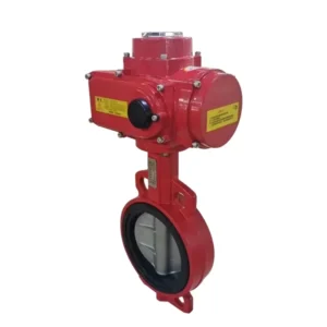 4 20mA Electric Actuator Wafer Ductile Iron Modulating Cast Iron Wafer Motorized Butterfly Valve