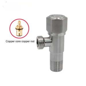 4-point Angle Valve for Hot and Cold Water Shut-off Household 304 Stainless Steel Universal for Water Heaters and Toilets