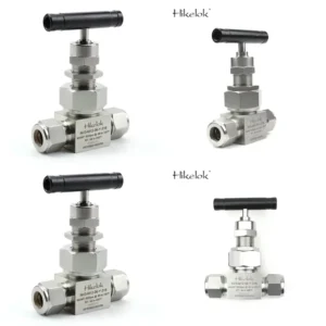 413 bar 1/4″ Stainless Steel Double Ferrule Connection Needle Valves for Lubrication Skids