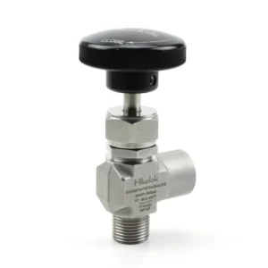 5000 psi Stainless Steel 1/4” 1/2” OD NPT Integral Bonnet Needle Valve Straight Angle Needle Valve