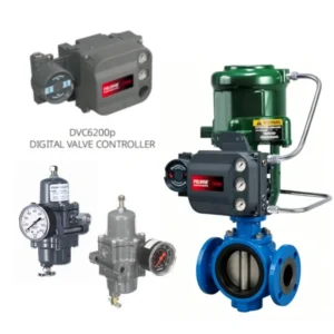 585C Piston Rotary Actuator DVC6200 Digital Positioner Oil Gas Chemical Power Water Treatment
