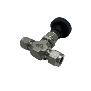6000 PSI Safety Relief Needle Valve 2 Way Hydraulic 316L Stainless Steel Integral Bonnet Flanged Connection 1 4 Valve