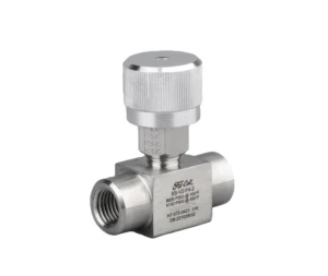 6000PSI Stainless Steel 304 316L Manual Needle Valve High Pressure Instrument Valve Gas Media Dual Ferrules Female