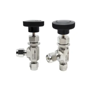 90 Angle Needle Valve 316 Stainless Steel Manual 1/2″ 1/4″ 3/8″ NPT Ports Flow Control & Shut off Valve for Gas