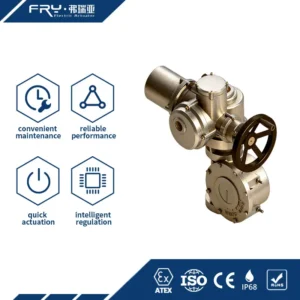 90° Quarter Turn Electrical Gearbox Actuator Open Close Duty Actuator for Industrial Pipeline Valve Control