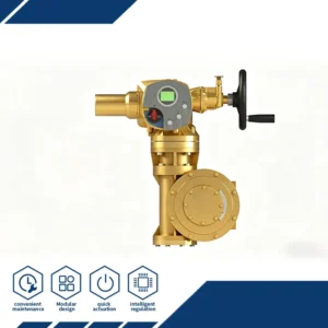 90° Rotation Intelligent Position Adjustment IP67 High Protection Manual Emergency Override for Ball Butterfly Valves